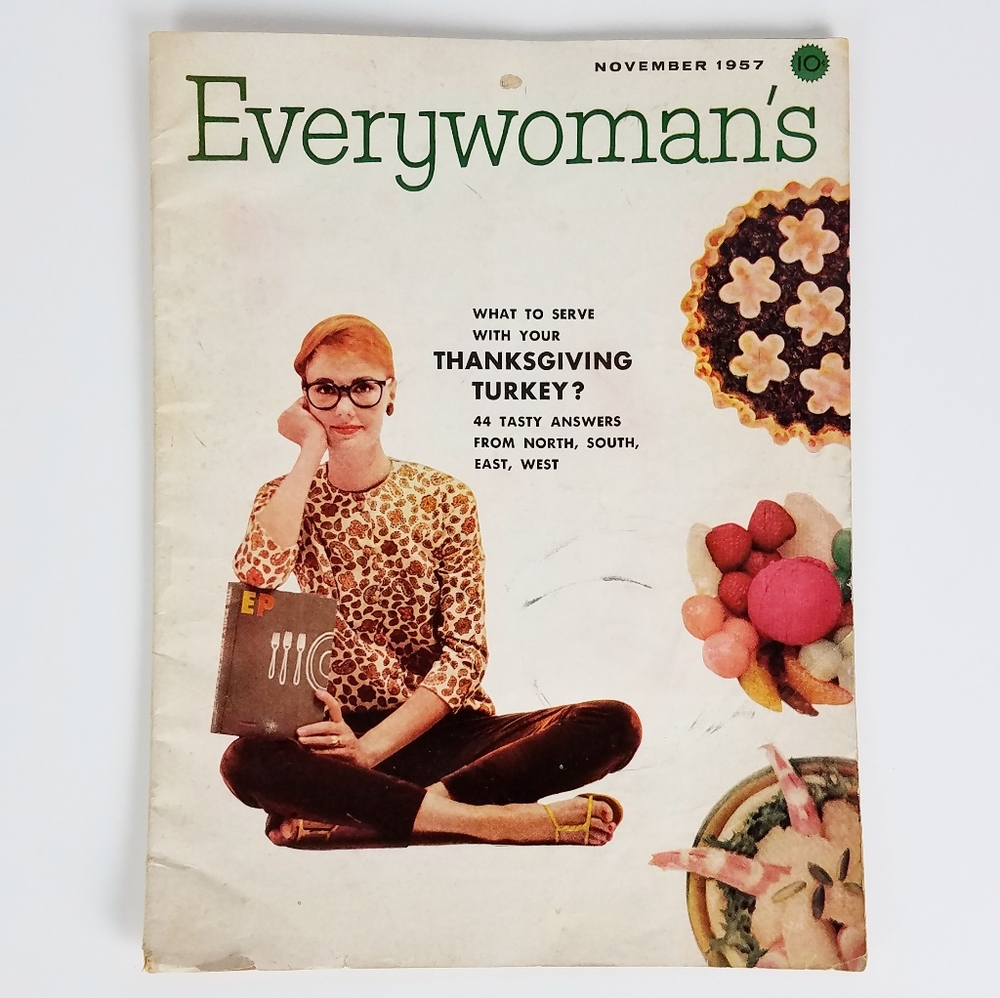 VTG Mid-Century Modern Magazine Everywoman's 1957 Ephemera